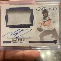 Max Duggan [Horizontal Patch Autograph] #133 Football Cards 2023 Panini Flawless Collegiate Prices