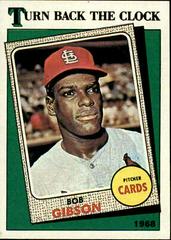 Bob Gibson Baseball Cards 1988 Topps Prices