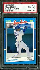 Bo Jackson #19 Baseball Cards 1990 Fleer League Leaders Prices