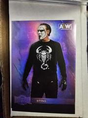 Sting [Purple Spectrum] #140 Wrestling Cards 2022 SkyBox Metal Universe AEW Prices