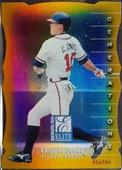 Chipper Jones [Status] #124 Baseball Cards 1998 Donruss Elite Prices