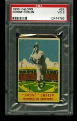 Goose Goslin Baseball Cards 1933 DeLong Prices
