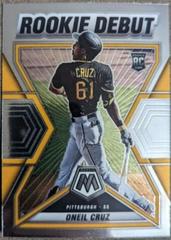Oneil Cruz #RD-5 Baseball Cards 2022 Panini Mosaic Rookie Debut Prices