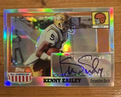 Kenny Easley [Chrome Refractor] #A-KE Football Cards 2005 Topps All American Autograph Prices