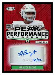 Harrison Bryant [Red] #PKA-HB Football Cards 2020 Sage Hit Peak Performance Autograph Prices