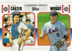 David Wright, Gary Carter #LL18 Baseball Cards 2010 Topps Legendary Lineage Prices