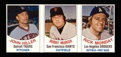 Hiller, Murcer, Monday [Hand Cut Panel] Baseball Cards 1977 Hostess Prices
