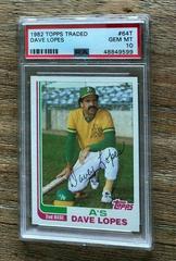 Dave Lopes #64T Baseball Cards 1982 Topps Traded Prices