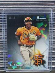Marco Luciano [Black Atomic Refractor] #BSP-26 Baseball Cards 2021 Bowman Sterling Prices