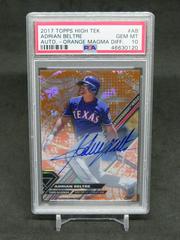Adrian Beltre [Autograph Orange Magma Diffractor] Baseball Cards 2017 Topps High Tek Prices