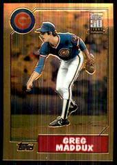 Greg Maddux [1987 Reprint] #T123 Baseball Cards 2001 Topps Chrome Traded Prices
