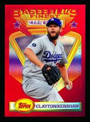 Clayton Kershaw [Red Refractor] #93 Baseball Cards 2020 Topps Finest Flashbacks Prices