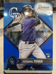 Ezequiel Tovar [Blue] Baseball Cards 2023 Bowman Sterling Tek Prices