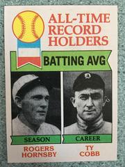 Batting Average Ldr [R. Hornsby, T. Cobb] #414 Baseball Cards 1979 Topps Prices