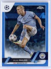 Erling Haaland [Blue] #99 Soccer Cards 2022 Topps Chrome UEFA Club Competitions Prices