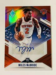 Miles McBride [Red] #PRA-MMC Basketball Cards 2021 Panini Chronicles Phoenix Rookie Autographs Prices