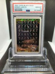 Winner A, B, C, D [Certified] Baseball Cards 1993 Topps Black Gold Prices