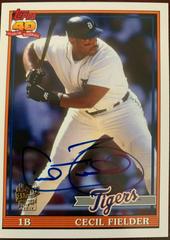 Cecil Fielder Baseball Cards 2012 Topps Archives Fan Favorite Autographs Prices