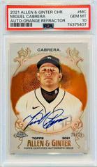 Miguel Cabrera [Orange Refractor] Baseball Cards 2021 Topps Allen & Ginter Chrome Autographs Prices