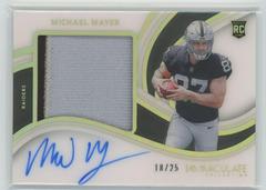 Michael Mayer [Gold] #17 Football Cards 2023 Panini Immaculate Premium Patch Rookie Autograph Prices