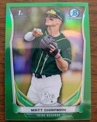 Matt Chapman [Yellow Refractor] Baseball Cards 2014 Bowman Chrome Mini Prices
