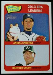 Anibal Sanchez, Bartolo Colon #7 Baseball Cards 2014 Topps Heritage Prices