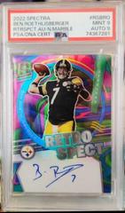 Ben Roethlisberger [Marble] #RS-BRO Football Cards 2022 Panini Spectra RetroSpect Autographs Prices