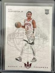 TyTy Washington Jr. [Ruby] #21 Basketball Cards 2022 Panini Court Kings Works in Progress Prices