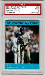 Ken Griffey Jr. [Personal Info] #34 Baseball Cards 1992 Star Silver Edition Prices