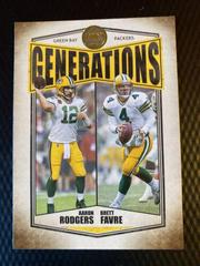 Aaron Rodgers, Brett Favre Football Cards 2022 Panini Legacy Generations Prices