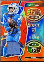 Jameson Williams [Red] #DS-8 Football Cards 2022 Panini Select Draft Selections Memorabilia Prices