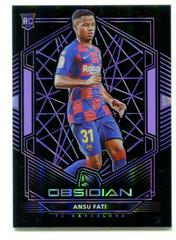 Ansu Fati [Purple] Soccer Cards 2019 Panini Obsidian Prices