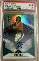 Justin Fields [Green Autograph] #108 Football Cards 2021 Panini Phoenix Prices
