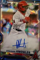D'Shawn Knowles Baseball Cards 2021 Bowman Sapphire Autographs Prices