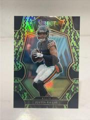 Justin Fields [Green Black Snakeskin] #410 Football Cards 2022 Panini Select Prices