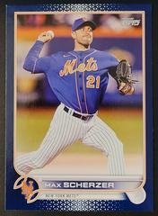 Max Scherzer [Royal Blue] #US1 Baseball Cards 2022 Topps Update Prices