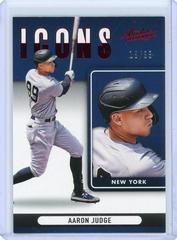 Aaron Judge [Spectrum Red] Baseball Cards 2022 Panini Absolute Icons Prices