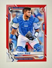 Keibert Ruiz [Red] #38 Baseball Cards 2021 Bowman Prices