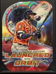 Yordan Alvarez [Red Flare] #LIO-13 Baseball Cards 2023 Topps Cosmic Chrome Launched Into Orbit Prices