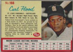 Curt Flood [Hand Cut] #166 Baseball Cards 1962 Post Cereal Prices