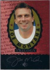Header Card Football Cards 1995 SP Joe Montana Trilogy Prices