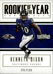 Kenneth Dixon [Gold] #4 Football Cards 2016 Panini Contenders Rookie of the Year Prices