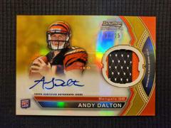 Andy Dalton [Gold Refractor] Football Cards 2011 Bowman Sterling Autograph Prices
