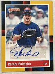 Rafael Palmeiro #R88S-RP Baseball Cards 2022 Panini Donruss Retro 1988 Signatures Prices