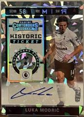 Luka Modric [Autograph Cracked Ice] #HT-LMO Soccer Cards 2019 Panini Chronicles Contenders Historic Ticket Prices