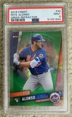Pete Alonso [Green Refractor] #44 Baseball Cards 2019 Topps Finest Prices
