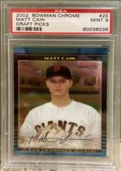 Matt Cain #25 Baseball Cards 2002 Bowman Chrome Draft Picks Prices