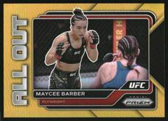 Maycee Barber [Gold] Ufc Cards 2023 Panini Prizm UFC All Out Prices