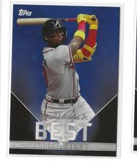 Ronald Acuna Jr. [Dark Blue Gradient] #4 Baseball Cards 2022 Topps X Wander Franco Prices