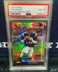 Tom Brady [Black Refractor] #2 Football Cards 2008 Topps Finest Prices
